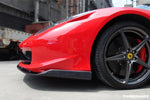  2010-2015 Ferrari 458 Coupe/Spyder AV Style Carbon Fiber Front Lip - Carbonado 