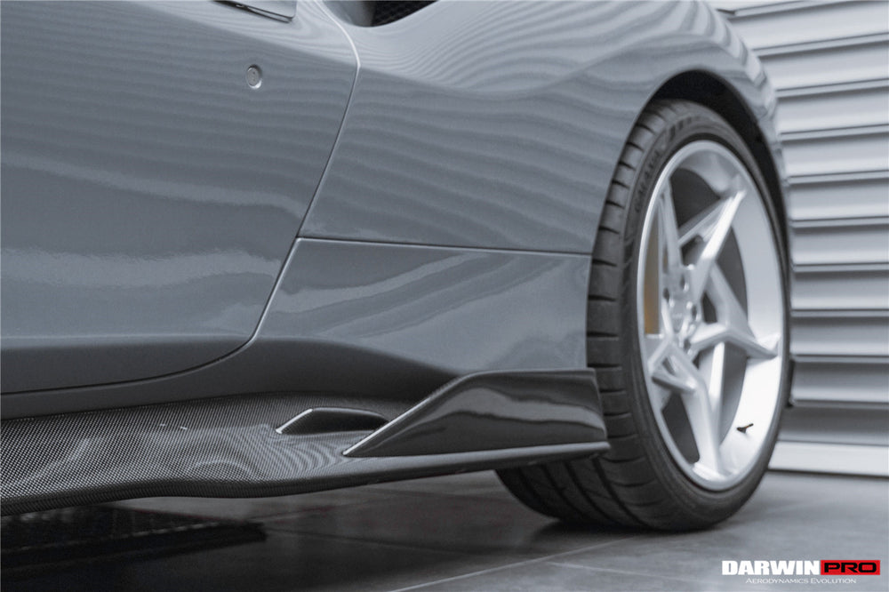 2015-2020 Ferrari 488 GTB/Spyder iMP-Performance Carbon Fiber Side Skirts Under Board - DarwinPRO Aerodynamics
