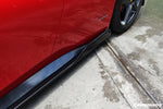  2010-2015 Ferrari 458 Coupe/Spyder AV Style Carbon Fiber Side Skirts Under Board - Carbonado 