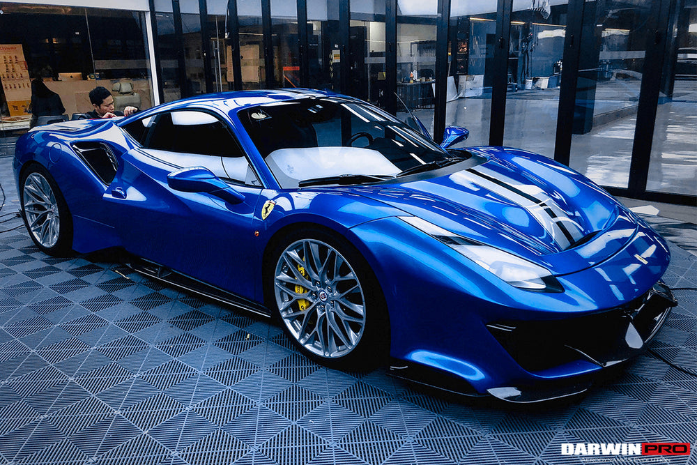 2015-2020 Ferrari 488 GTB | Spider Pista Style Carbon Fiber Side Skirts