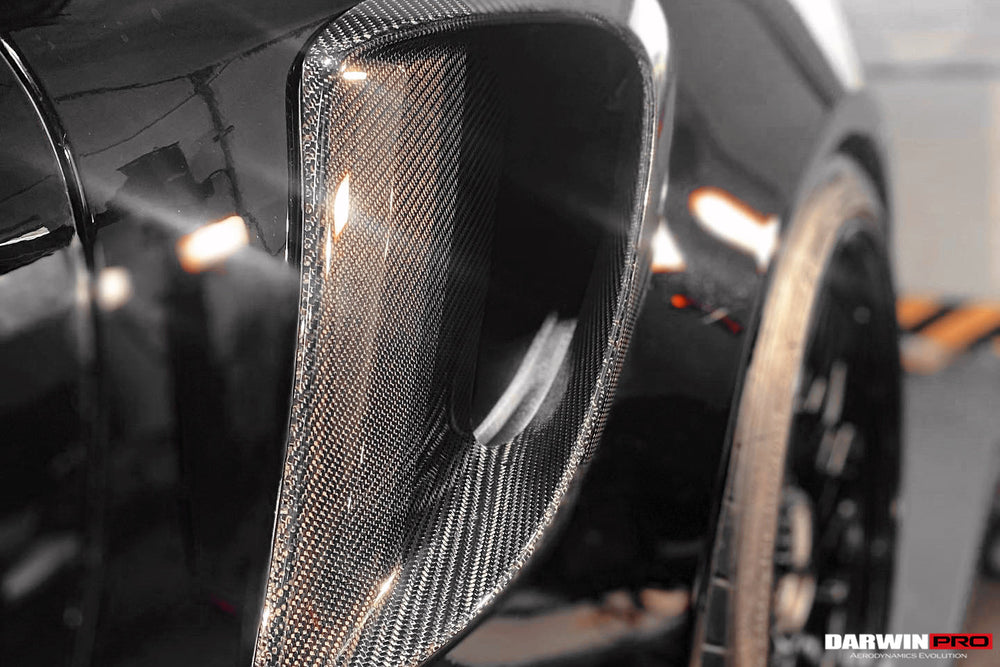 2013-2019 Porsche 991 Turbo/S GT2RS Style Carbon Fiber Quarter Panel Side Scoops - DarwinPRO Aerodynamics