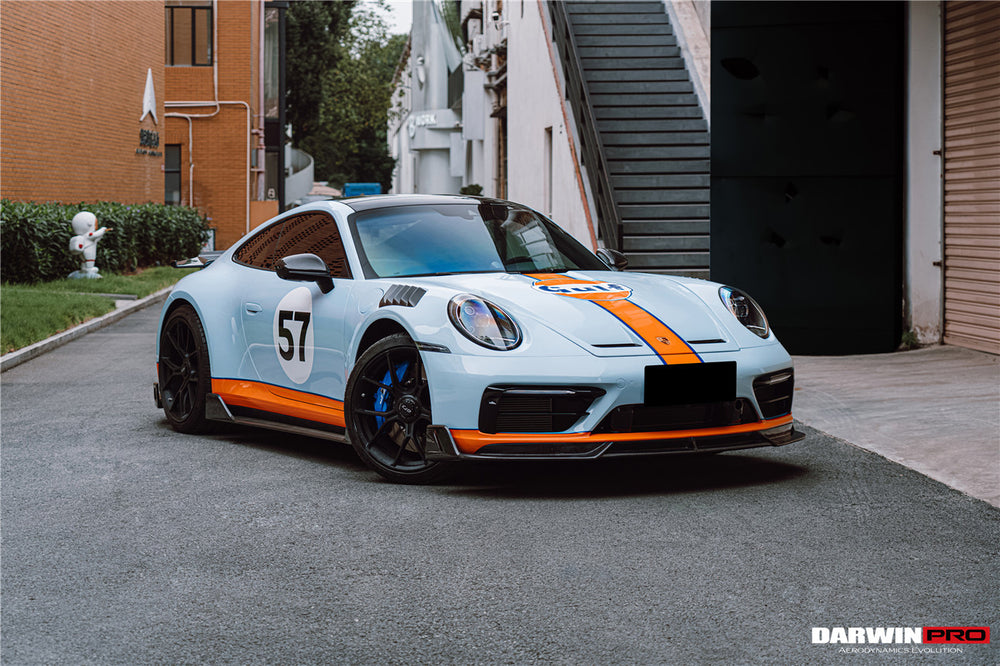 2019-2023 Porsche 911 992 Carrera/Targa S/4/4S SD-Sport Design Modl BKSS Style Front Lip - DarwinPRO Aerodynamics