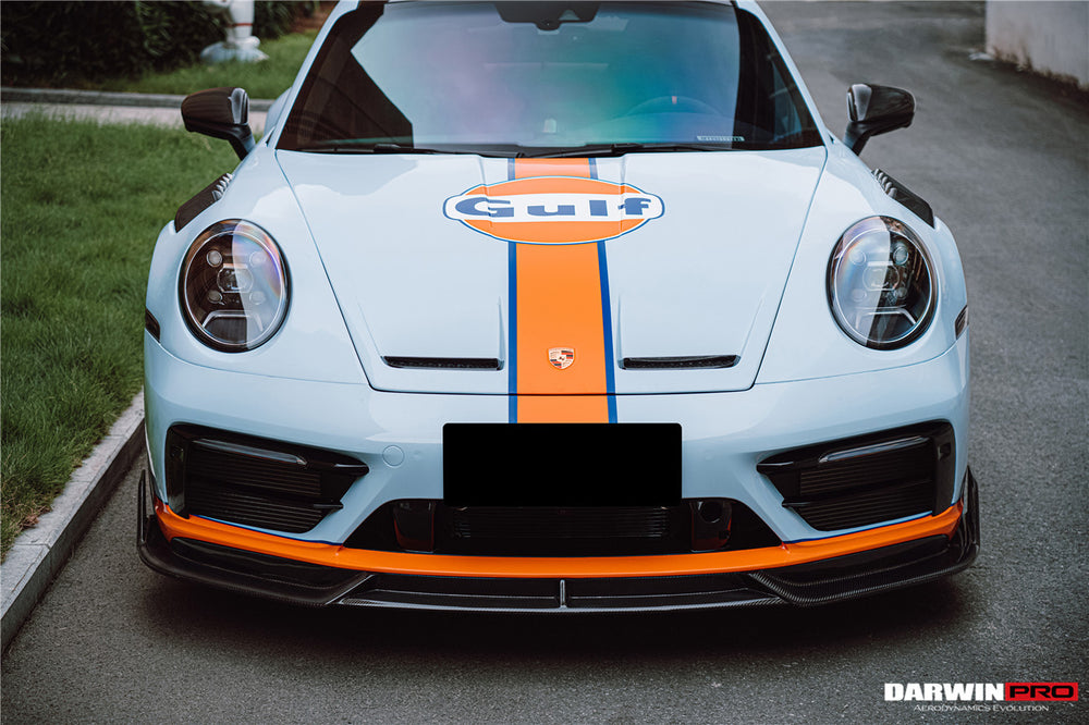 2019-2023 Porsche 911 992 Carrera/Targa S/4/4S SD-Sport Design Modl BKSS Style Front Lip - DarwinPRO Aerodynamics