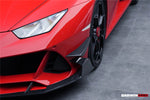  2019-2022 Lamborghini Huracan EVO 4WD ONLY BKSS Style Carbon Front Bumper Canards - DarwinPRO Aerodynamics 