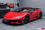  2019-2022 Lamborghini Huracan EVO 4WD ONLY BKSS Style Carbon Front Bumper Canards - DarwinPRO Aerodynamics 