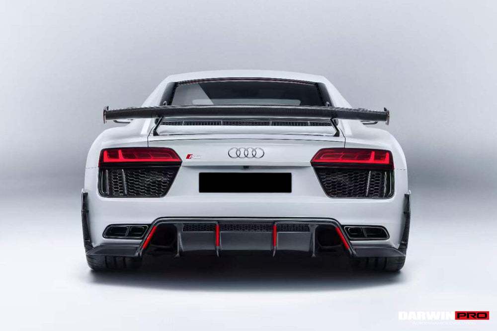 Difusor trasero de fibra de carbono seco de piezas de alto rendimiento para Audi R8 GEN2 Coupe y Spyder 2016-2018