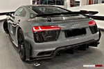  2016-2023 Audi R8 Coupe & Spyder Performance Parts Style Dry Carbon Fiber Trunk Wing with Aluminum Legs 