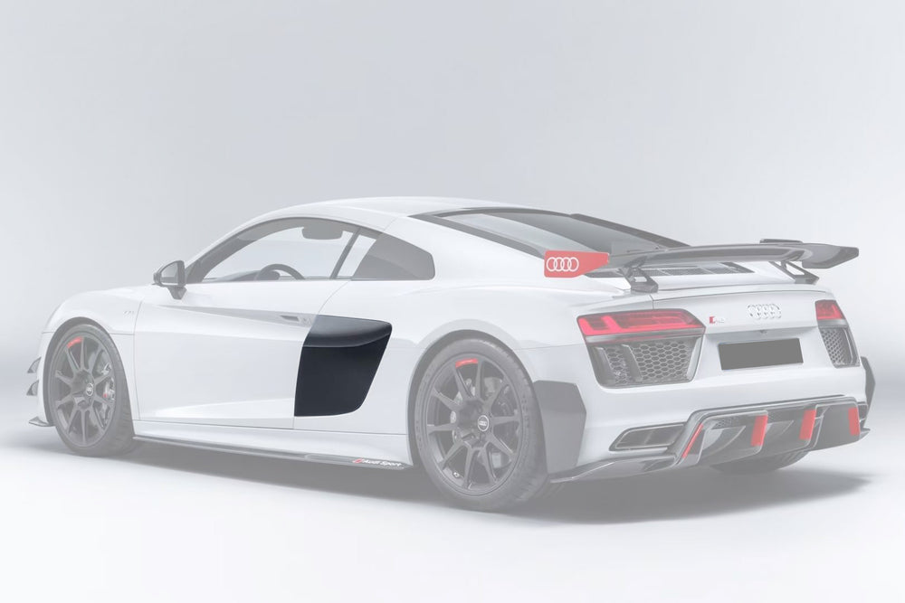 2016-2024 Audi R8 Coupe&Spyder GT4 Style Dry Carbon Fiber Side Door Panel Blades - DarwinPRO Aerodynamics