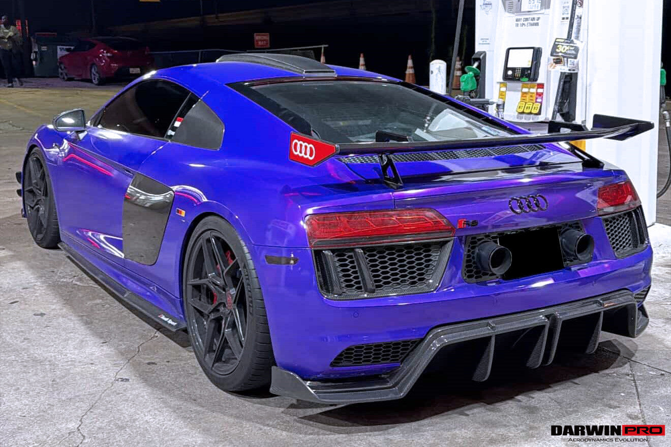 Audi R8 Gt3 Rear Diffuser 2016-2018 Audi R8 GEN2 Coupe & Spyder Carbon Fiber Rear Diffuser ...