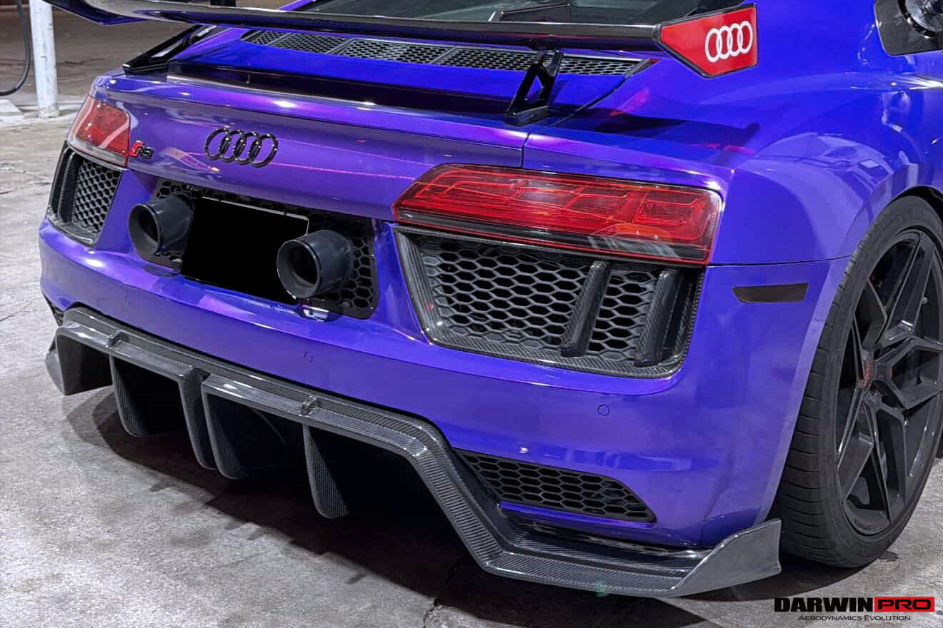 2018 R8 Rear 2016-2018 Audi R8 GEN2 Coupe & Spyder Carbon Fiber Rear Diffuser ...