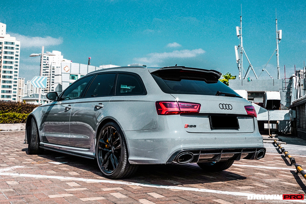 2013-2018 Audi RS6 Avant Carbon Fiber Rear Lip