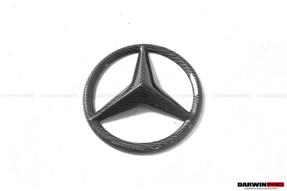 2015-2018 Mercedes Benz W205 C63/S AMG Coupe IMP Carbon Fiber Grill LOGO Cover - DarwinPRO Aerodynamics
