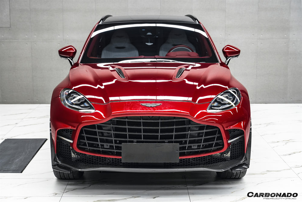 2021-2024 Aston Martin DBX Convert 707 Style Dry Carbon Fiber Front Bumper - Carbonado