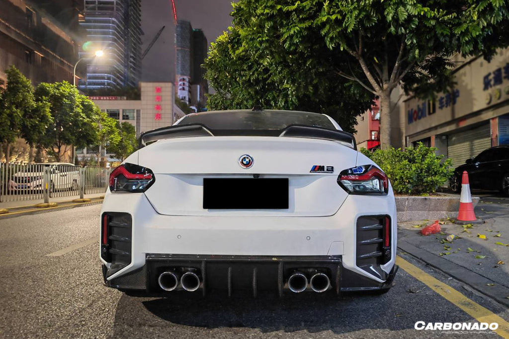 2021-2024 BMW M2 G87 OD Style Dry Carbon Fiber Rear Bumper Splitter ...