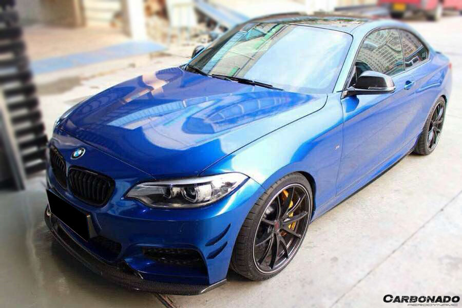 Canards delanteros estilo EXOT para BMW Serie 2 F22/F23 2014-2021 (solo M-Tech)