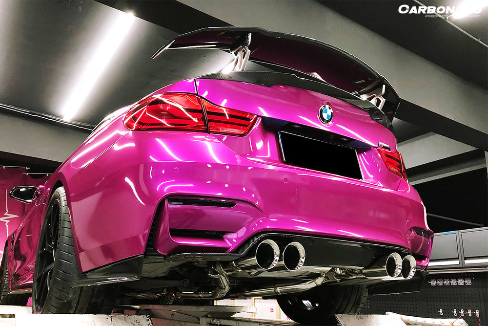 2014-2020 BMW M3 F80 & M4 F82 SM Style Carbon Fiber Rear Diffuser and Lip