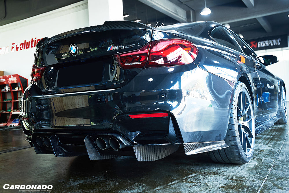 2014-2020 BMW M3 F80 & M4 F82 SM Style Carbon Fiber Rear Diffuser and Lip