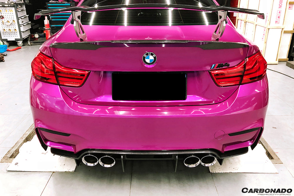 2014-2020 BMW M3 F80 & M4 F82 SM Style Carbon Fiber Rear Lip