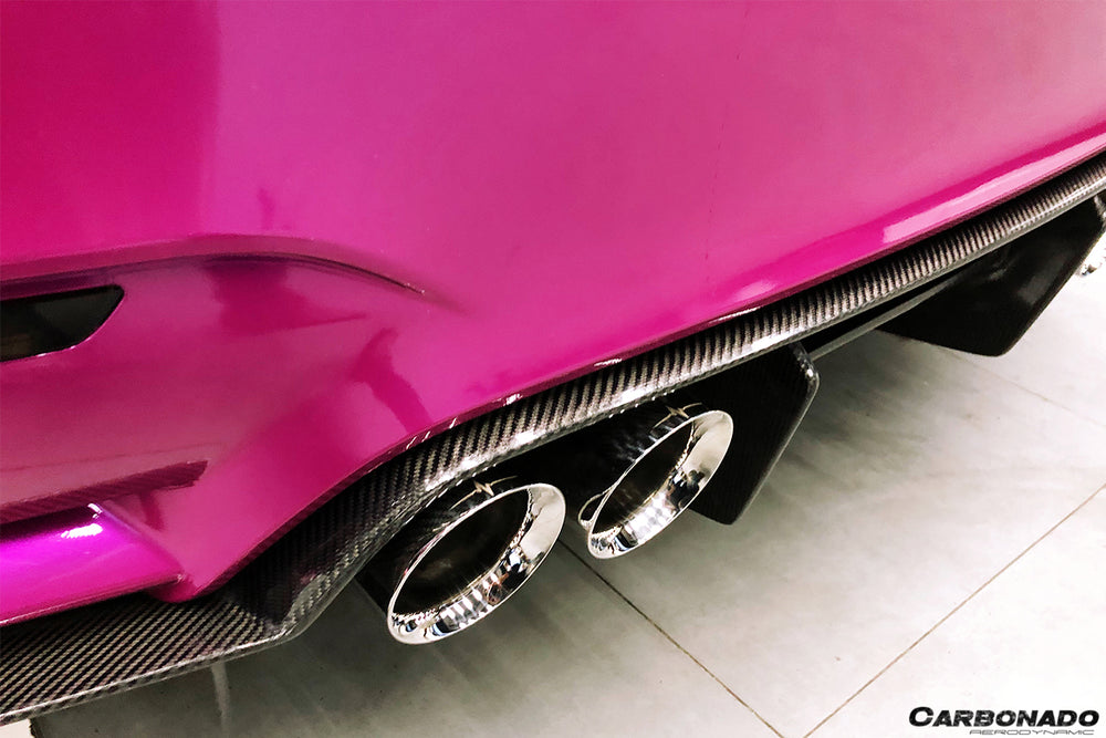 2014-2020 BMW M3 F80 & M4 F82 SM Style Carbon Fiber Rear Diffuser and Lip