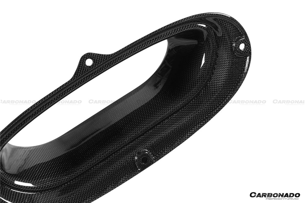 Ventilaciones de capó de fibra de carbono secas estilo OEM Ferrari F8 2019-2024