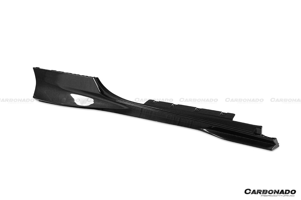 Faldones laterales de fibra de carbono seco estilo OEM Ferrari F8 2019-2024