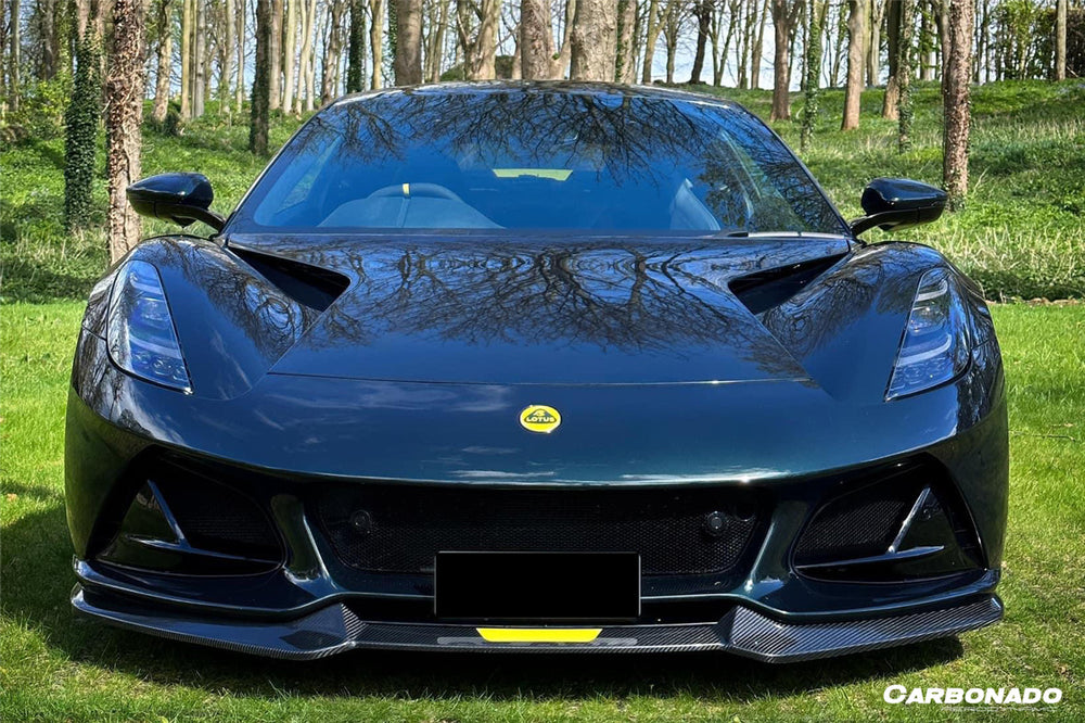 2021-2024 Lotus Emira OD Style Dry Carbon Fiber Front Bumper Vents