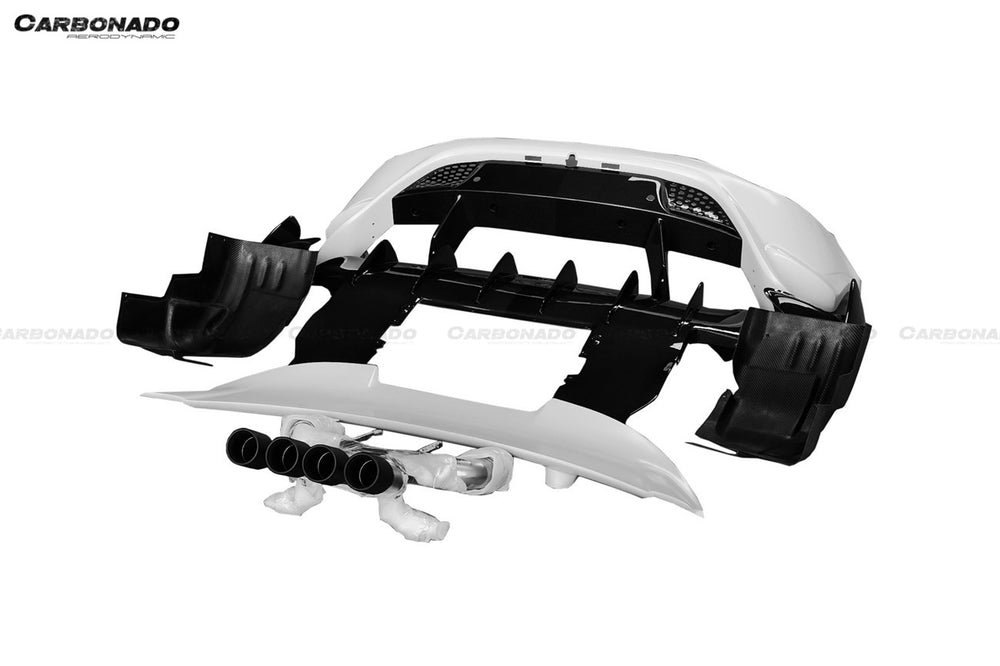 Parachoques trasero y alerón estilo 765LT de los McLaren 720s 2017-2022