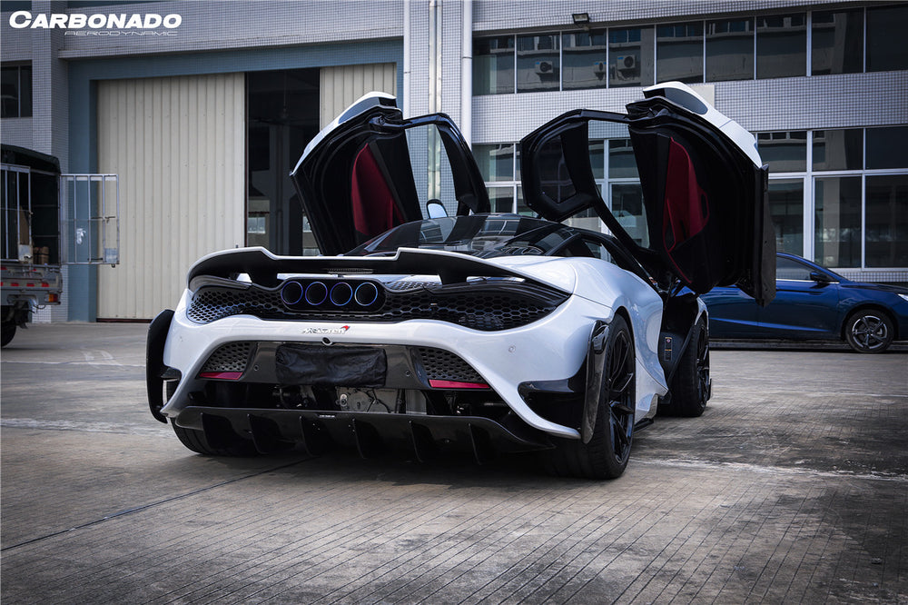 Parachoques trasero y alerón estilo 765LT de los McLaren 720s 2017-2022