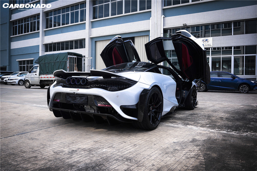 Parachoques trasero y alerón estilo 765LT de los McLaren 720s 2017-2022