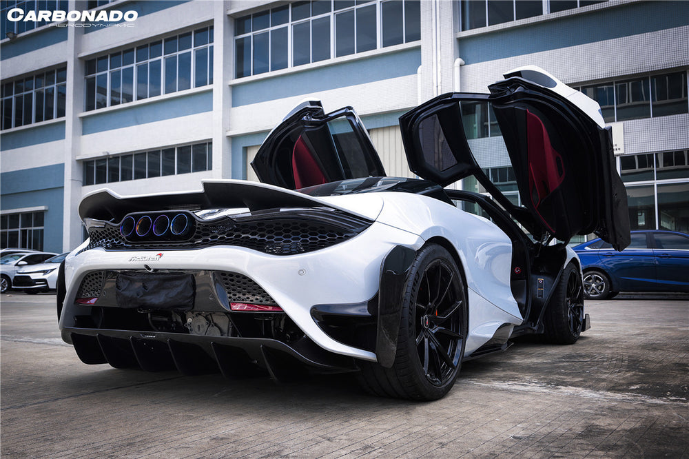 Parachoques trasero y alerón estilo 765LT de los McLaren 720s 2017-2022
