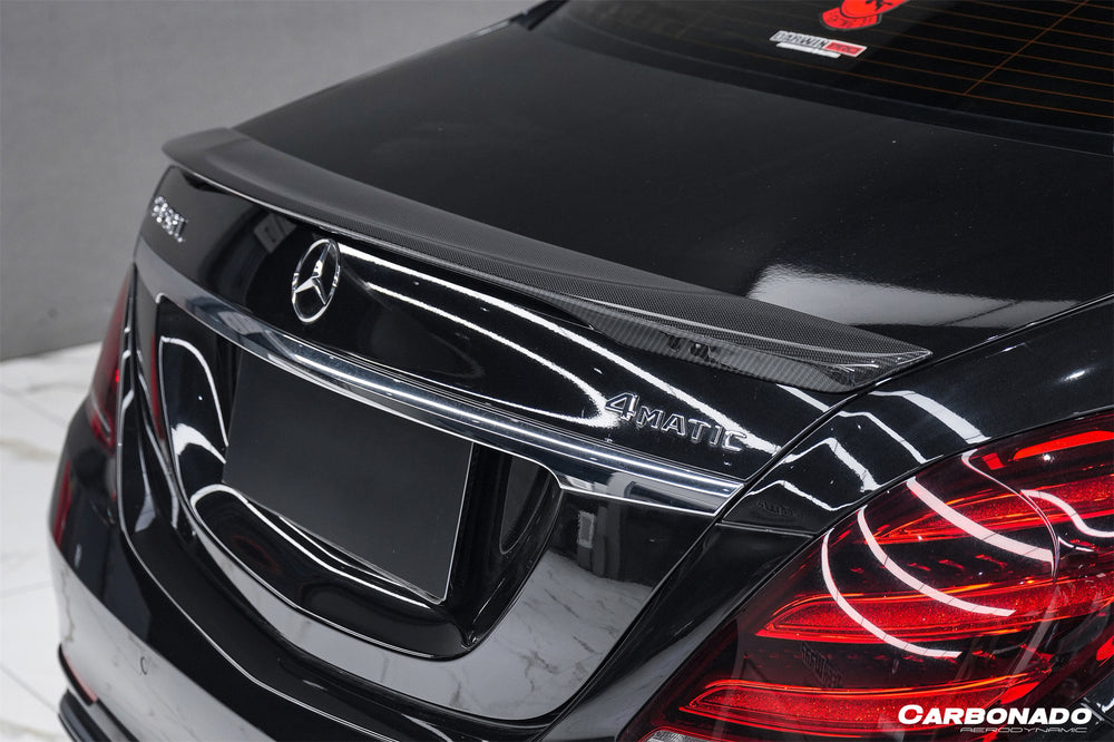 2014-2020 Mercedes Benz S Class W222 Sedan S63 S65 AMG RT Style Carbon Fiber Trunk Spoiler - Carbonado