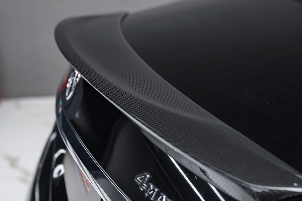 2014-2020 Mercedes Benz S Class W222 Sedan S63 S65 AMG RT Style Carbon Fiber Trunk Spoiler