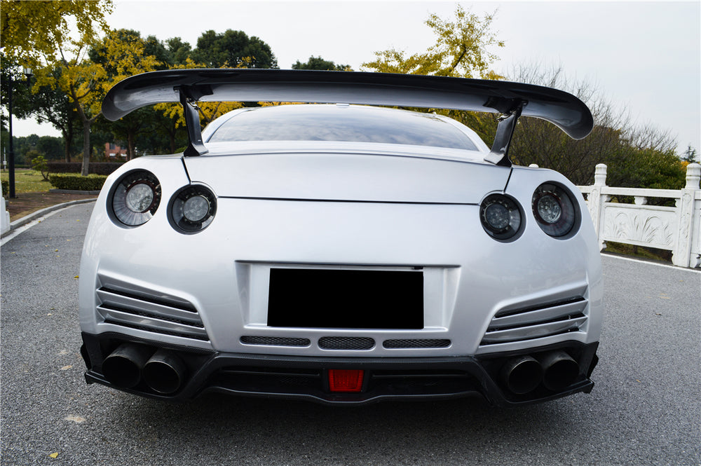 Difusor trasero estilo VA con luz LED para Nissan GTR R35 DBA 2012-2016