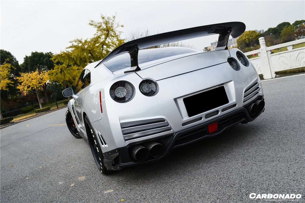 Difusor trasero estilo VA con luz LED para Nissan GTR R35 DBA 2012-2016