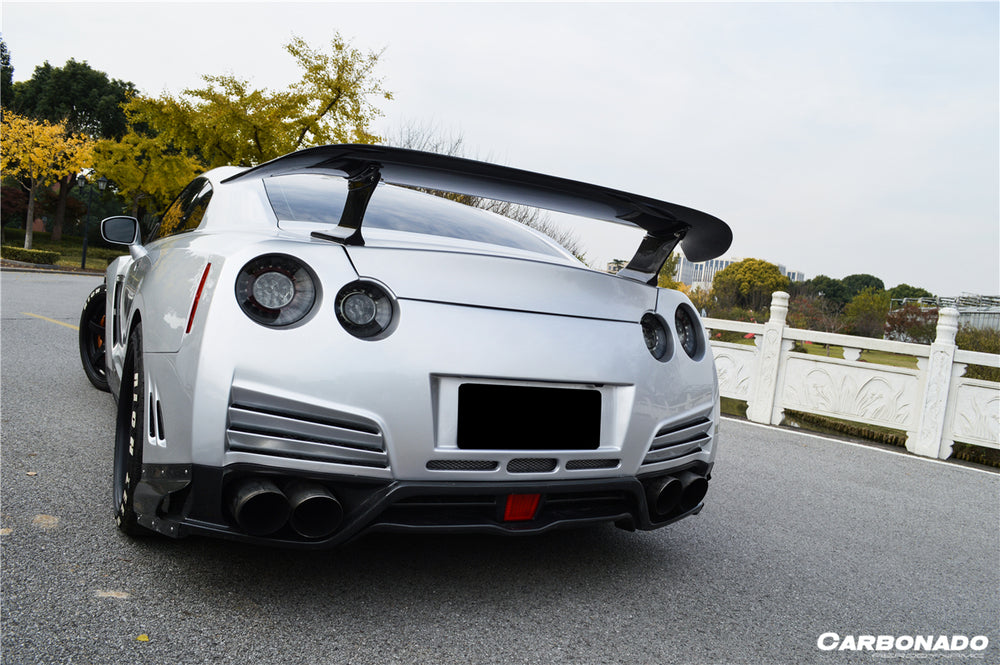 Difusor trasero estilo VA con luz LED para Nissan GTR R35 DBA 2012-2016