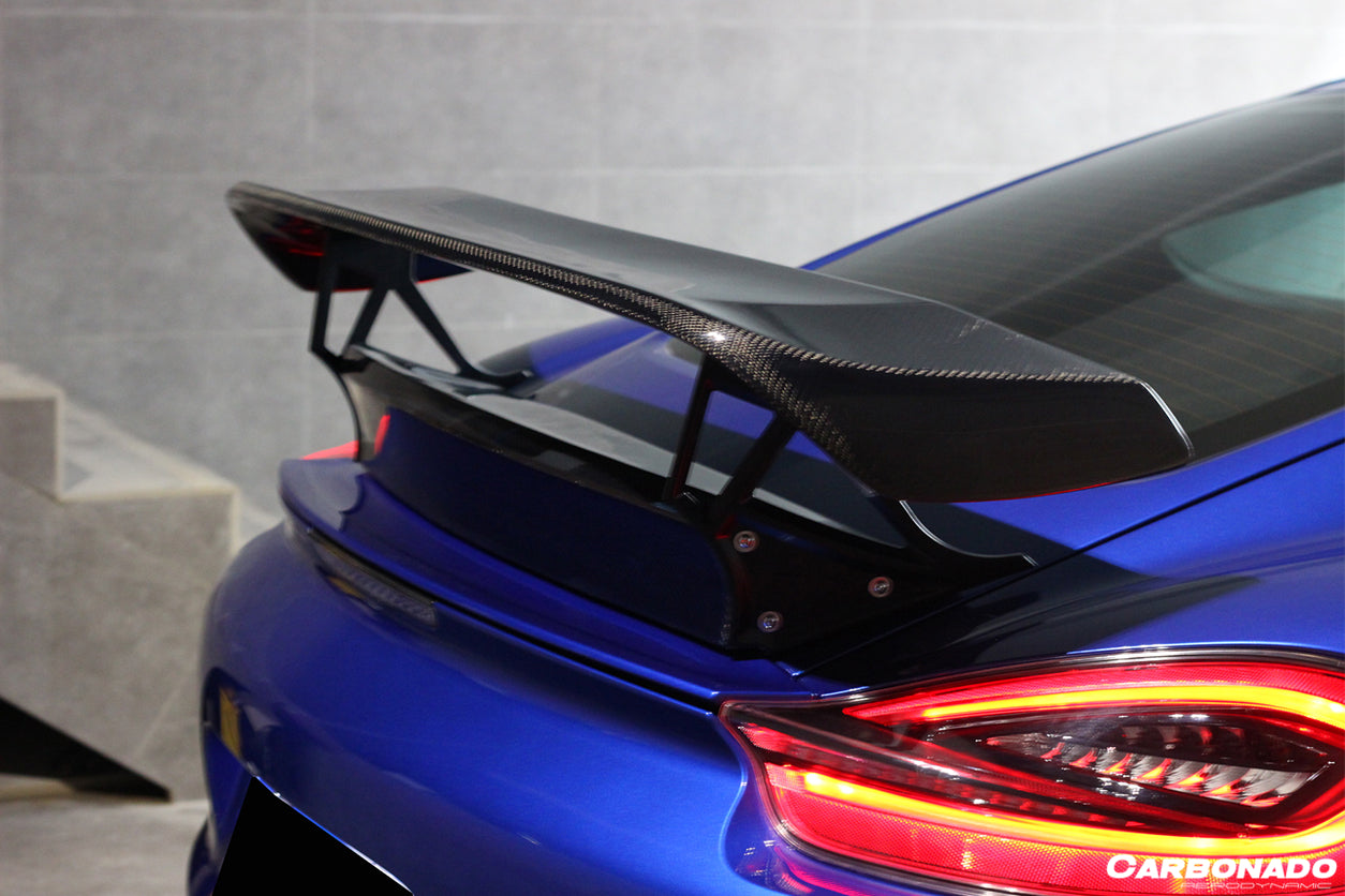 2012-2016 Porsche 981 Cayman TA Style Style Carbon Fiber Trunk Spoiler Wing - DarwinPRO Aerodynamics