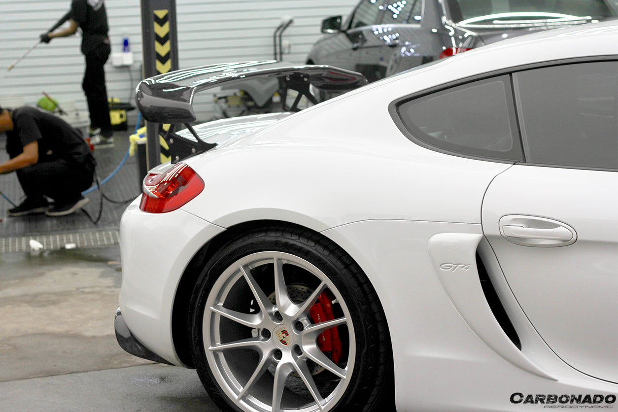 2012-2016 Porsche 981 Cayman TA Style Style Carbon Fiber Trunk Spoiler Wing - DarwinPRO Aerodynamics