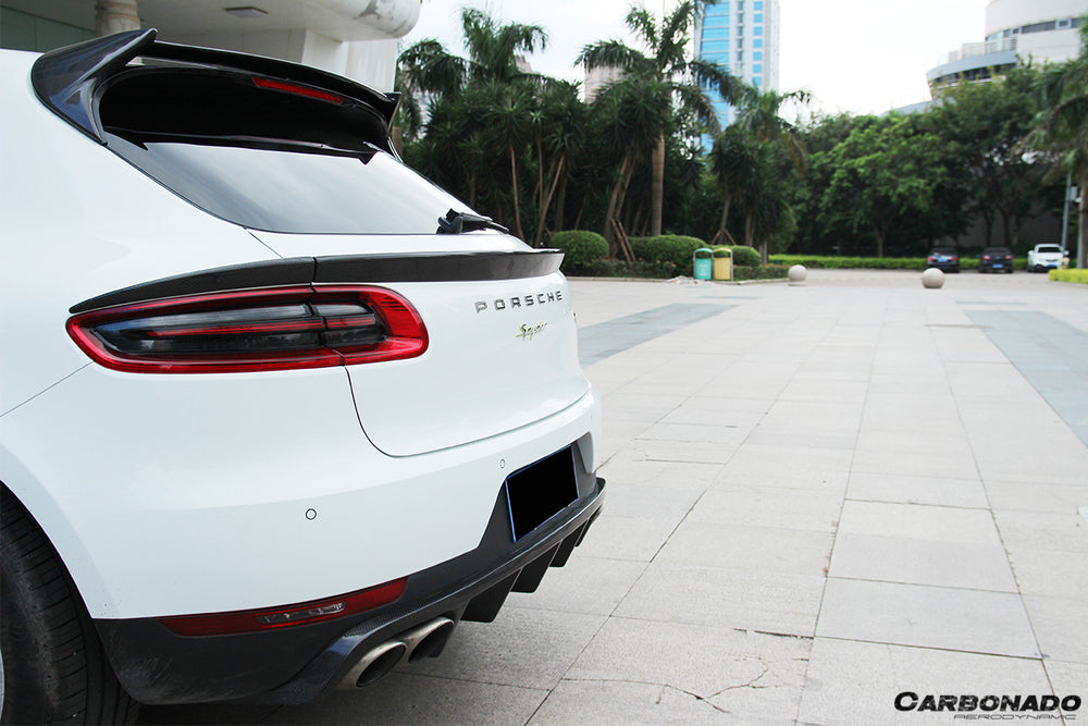 2014-2019 Porsche Macan BS Style Carbon Fiber Rear Diffuser