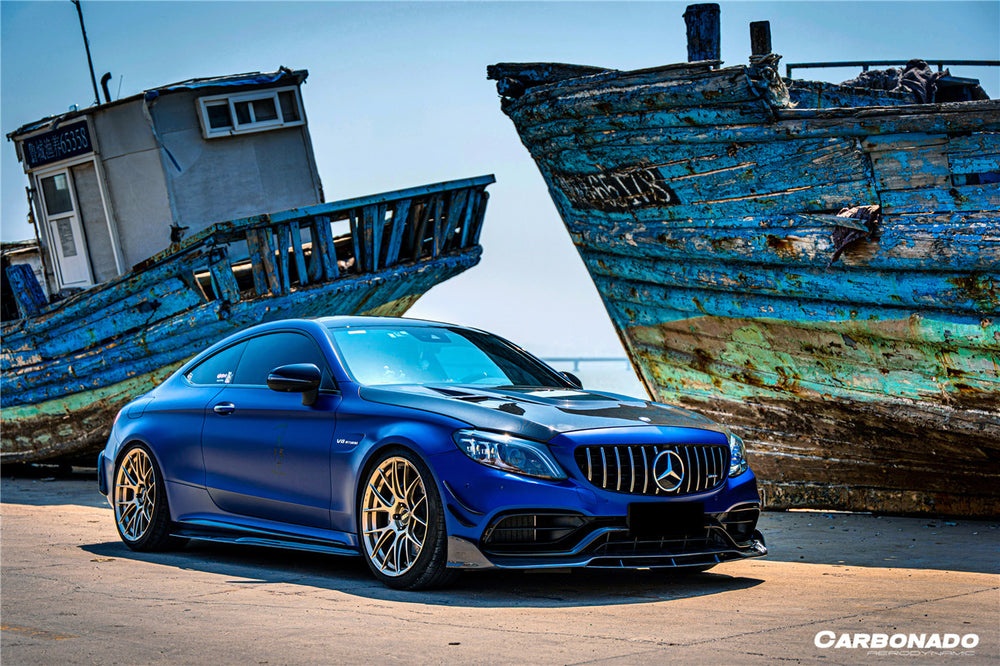 2015-2021 Mercedes Benz W205 C63 & S AMG Coupe BR Style Front Lip