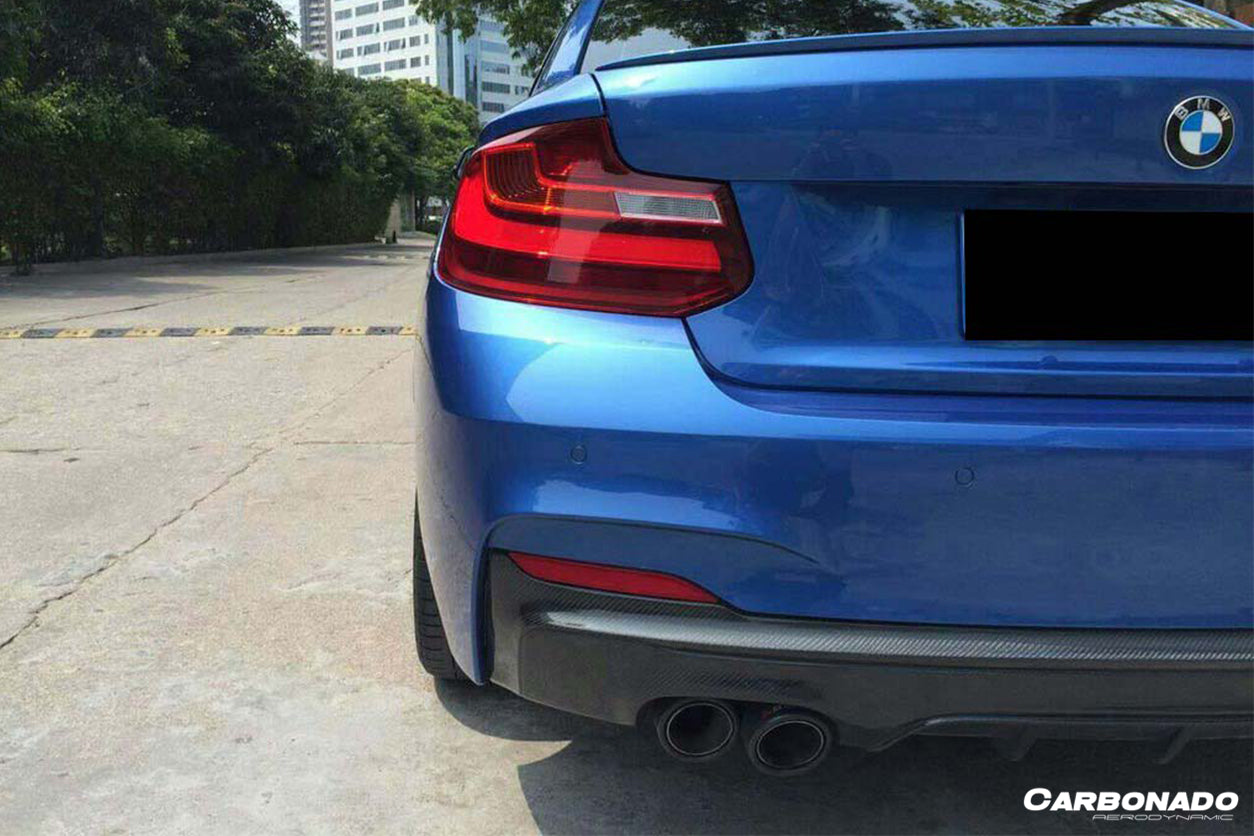 Faldón trasero de fibra de carbono estilo MP para BMW Serie 2 F22 y F23 2014-2021 (solo M-Tech)