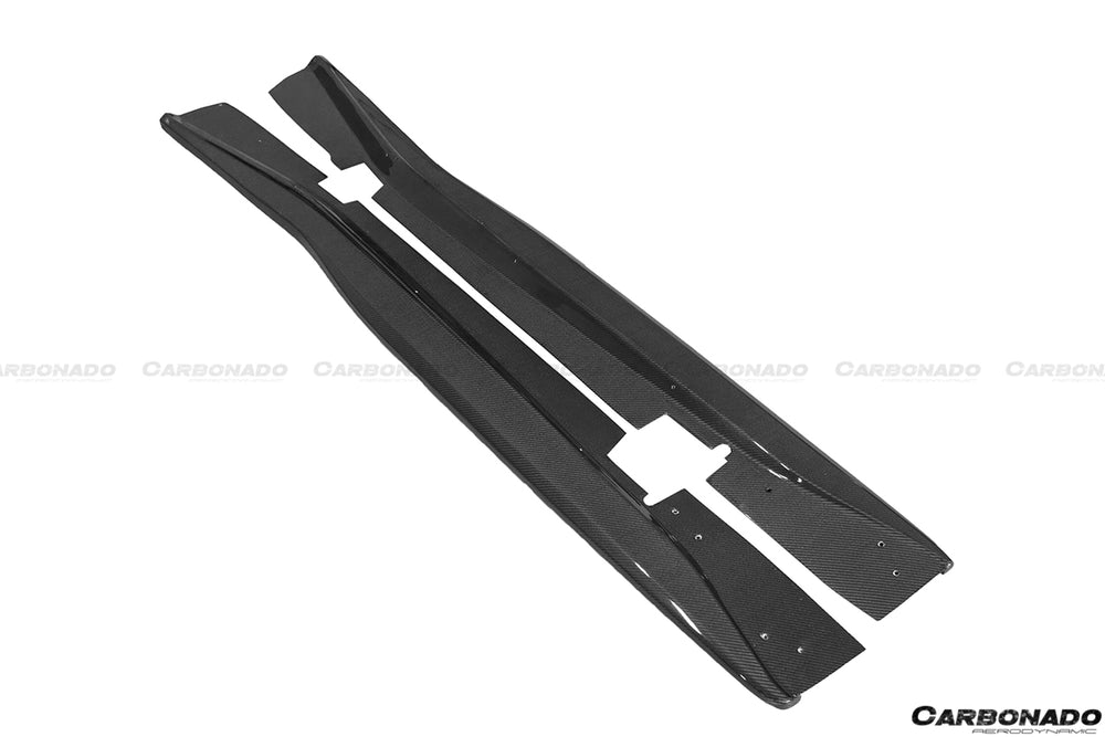 2013-2019 Corvette C7 Stingray AR Style Carbon Fiber Side Skirts Extension