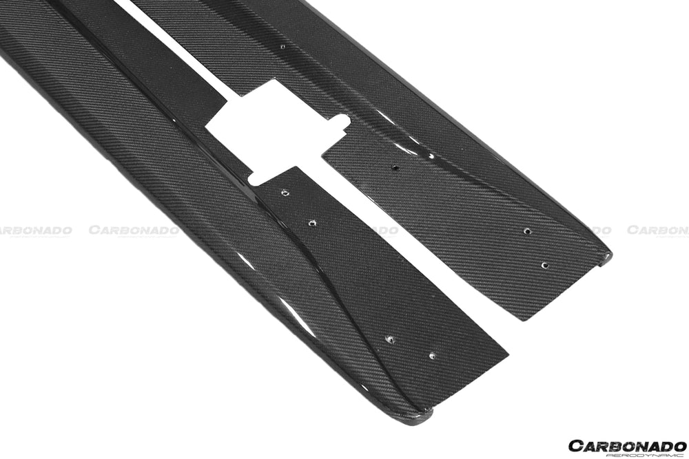 2013-2019 Corvette C7 Stingray AR Style Carbon Fiber Side Skirts Extension