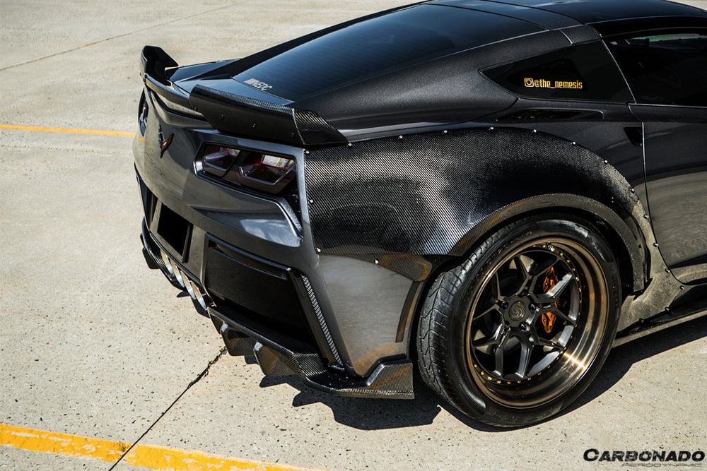 2013-2019 Corvette C7 Z51 ROX Style Rear Diffuser