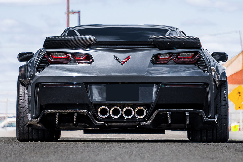 2013-2019 Corvette C7 Z51 ROX Style Rear Diffuser