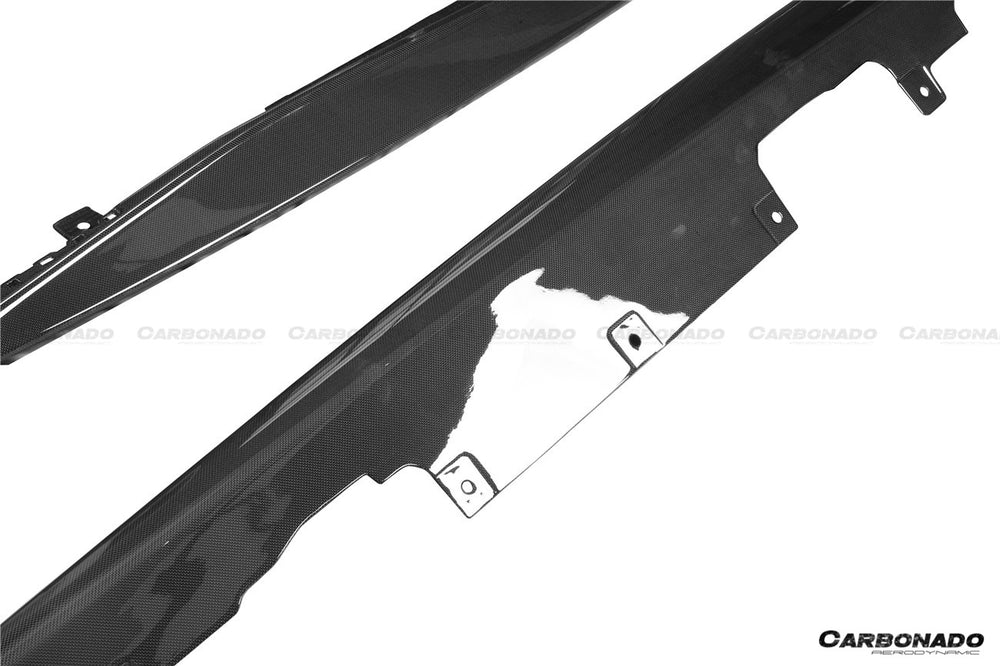 2021-2024 Ferrari ROMA OEM Style Dry Carbon Fiber Side Skirts