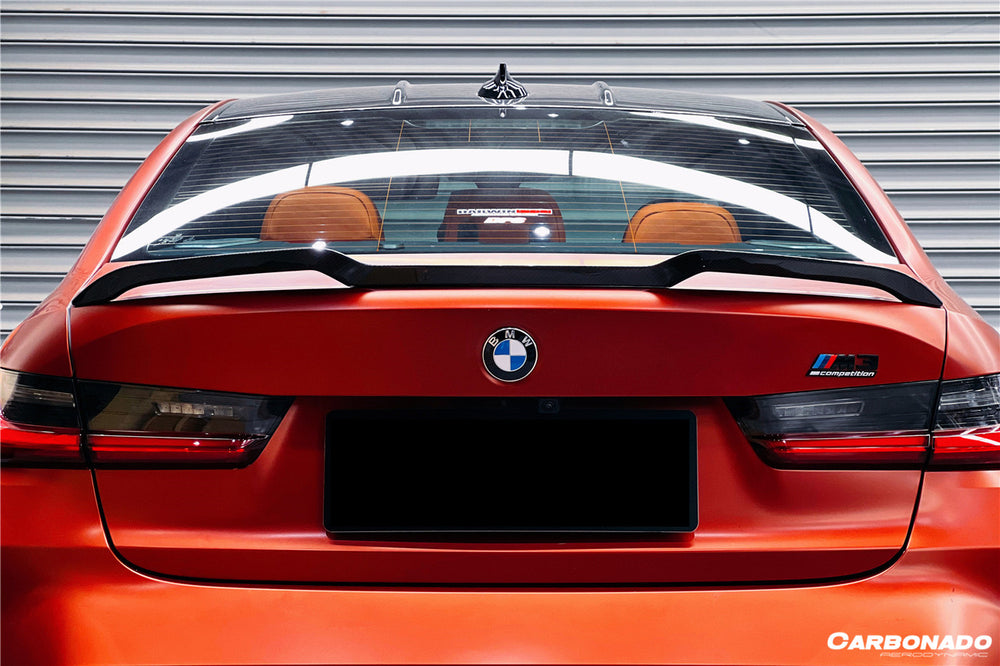 Alerón de maletero de fibra de carbono estilo VRS para BMW M3 G80 G20 2021 en adelante