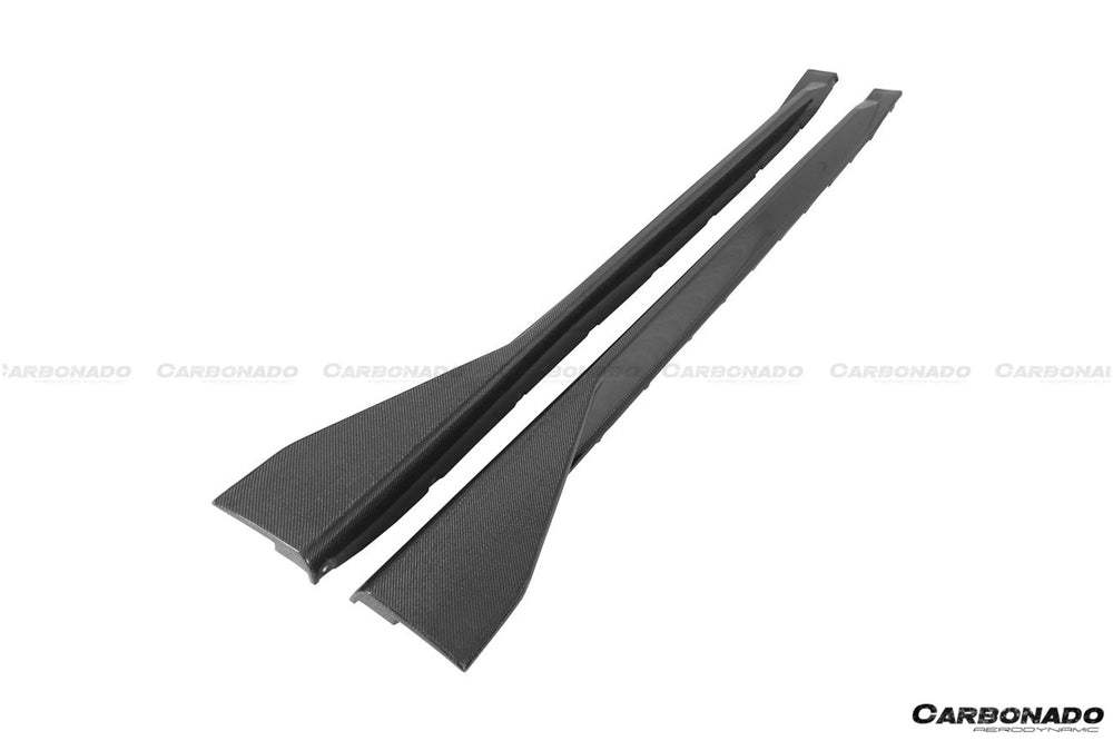 Faldones laterales de fibra de carbono estilo MP para BMW M3 G80 2021 en adelante