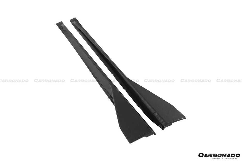 Faldones laterales de fibra de carbono estilo MP para BMW M3 G80 2021 en adelante