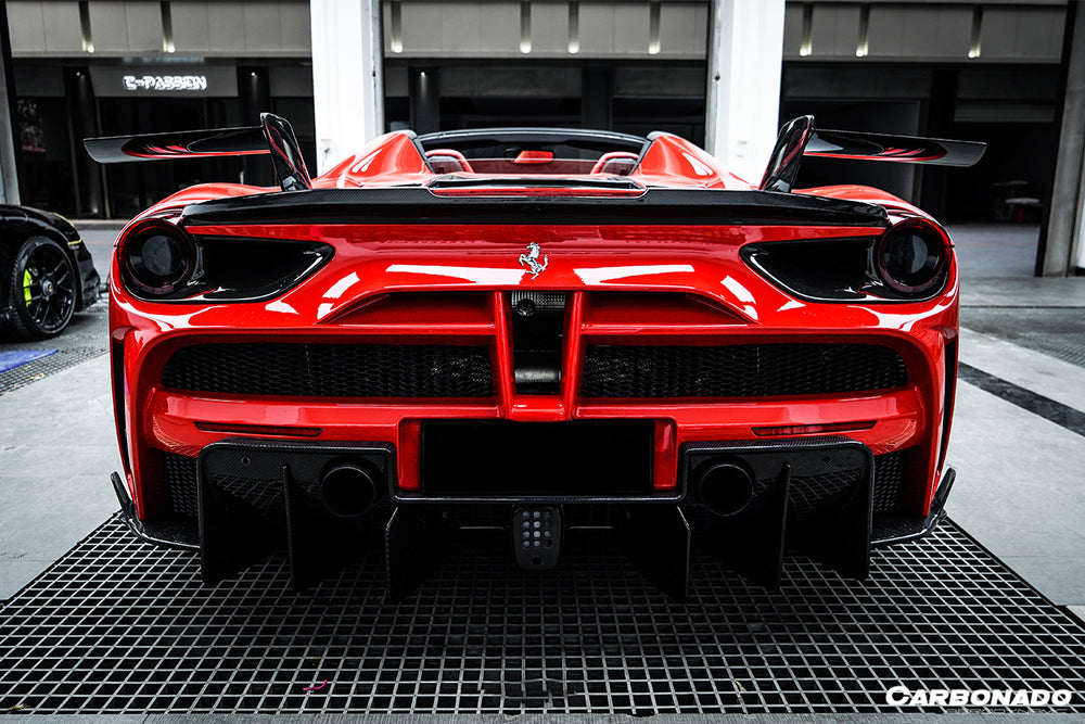 2015-2020 Ferrari 488 GTB & Spider MSY Style Rear Bumper 2015-2020 Ferrari 488 GTB & Spider MSY Style Rear Bumper