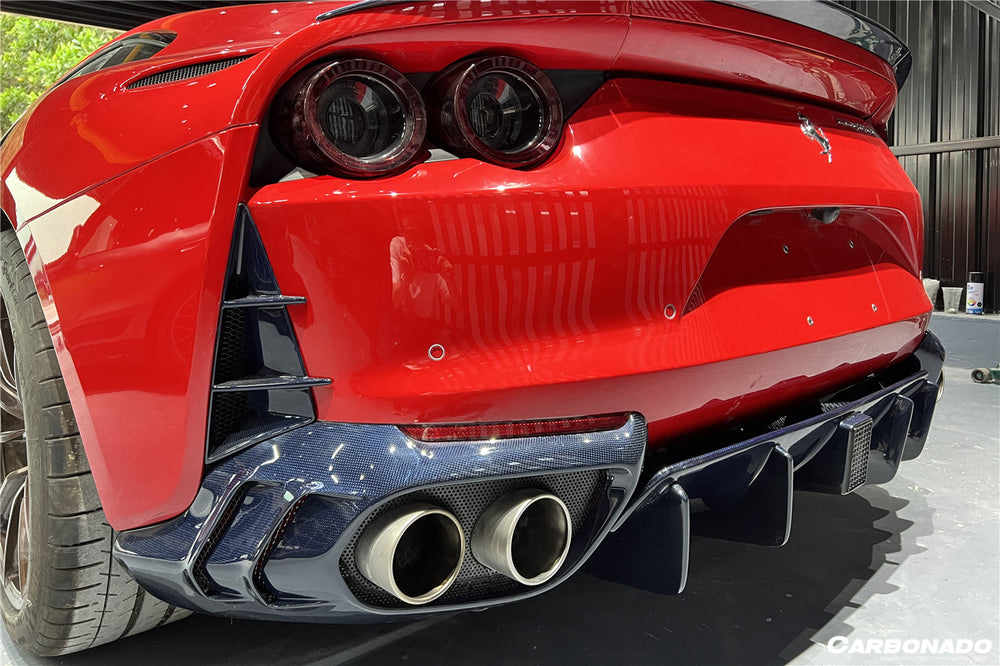 2017-2026 Ferrari 812 Superfast MSY Style Rear Diffuser with Light